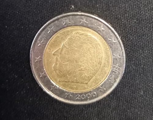 Moneta euro belgio anno - euro, 2000