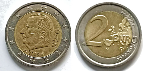 Belgio moneta rara 2 - da, euro