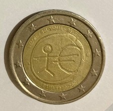 Moneta rara 2 euro Belga con