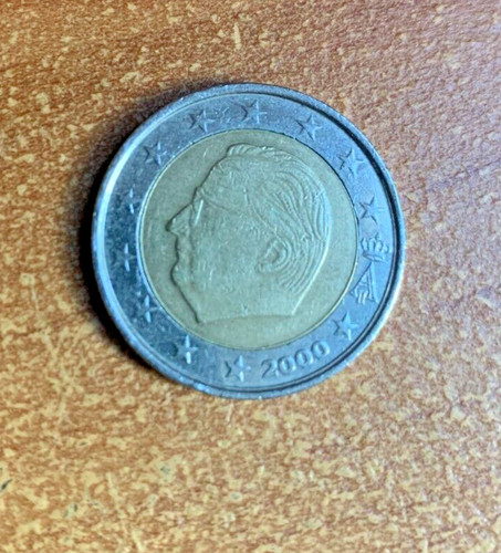 Moneta euro belgio 2000 - re,