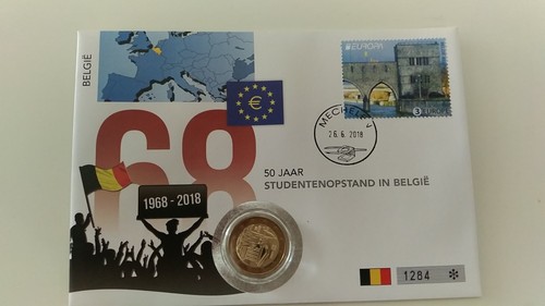Euro numisbrief belgio - 2,
