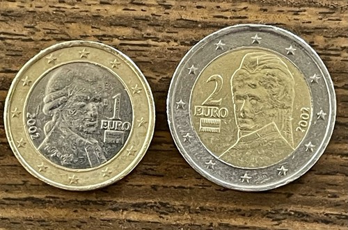 Euro del austria - 1, 2