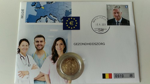 Euro numisbrief belgio 2022 - euro,