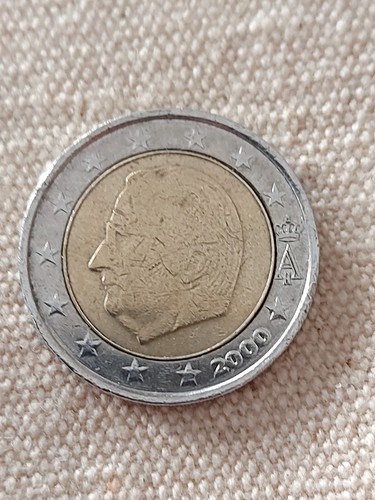 Moneta rara euro belgio 2000 - rara, 2